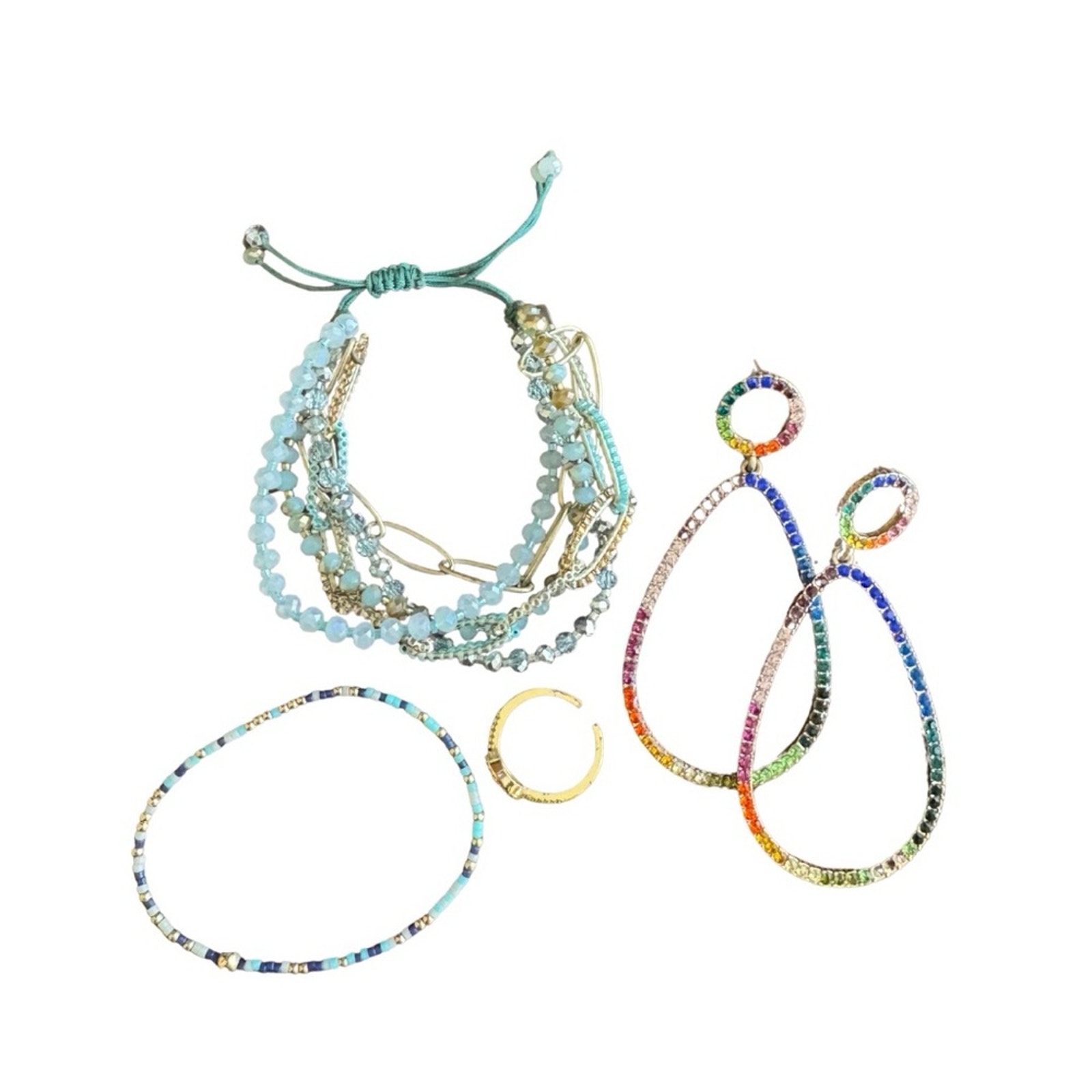 Colorful Beaded Jewelry Set